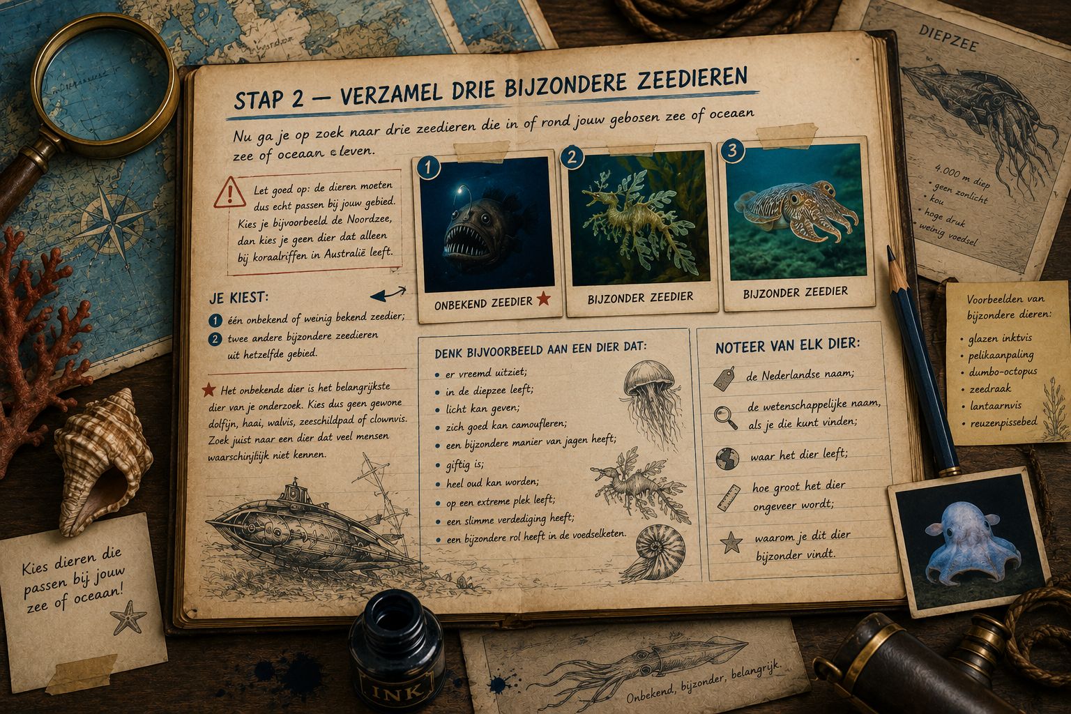 Drie bijzondere zeedieren kiezen voor het onderzoek