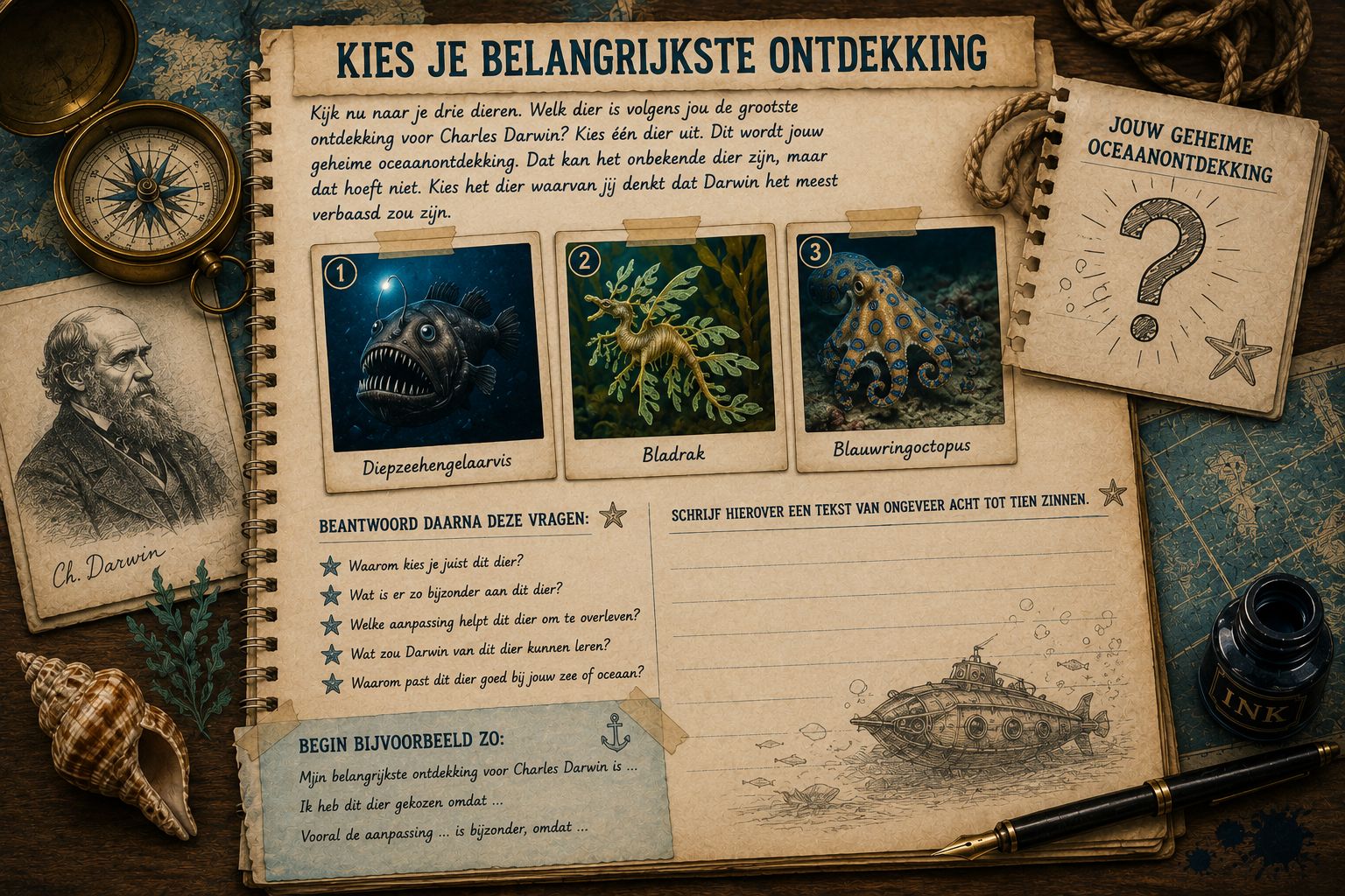 De belangrijkste ontdekking voor Charles Darwin kiezen
