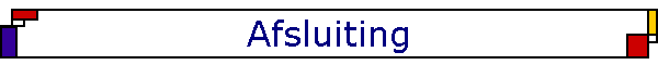 Afsluiting